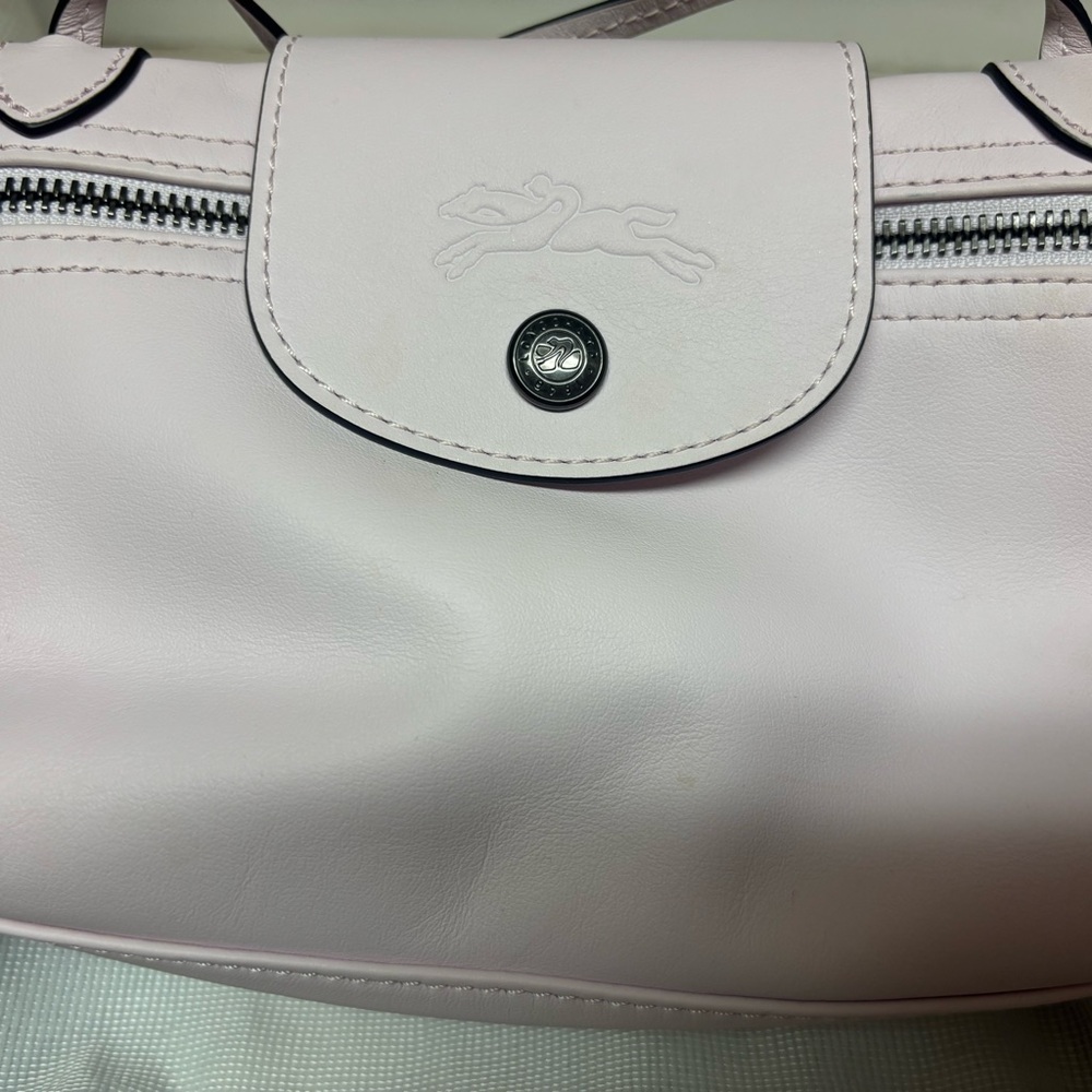 Longchamp xs Le Pliage leather crossbody - Blush Pink- new - Picture 4 of 6
